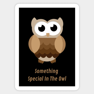 something special in the owl Sticker